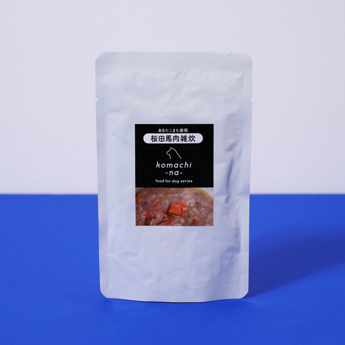 コマチナ)桜田馬肉雑炊(野菜入り) 80g